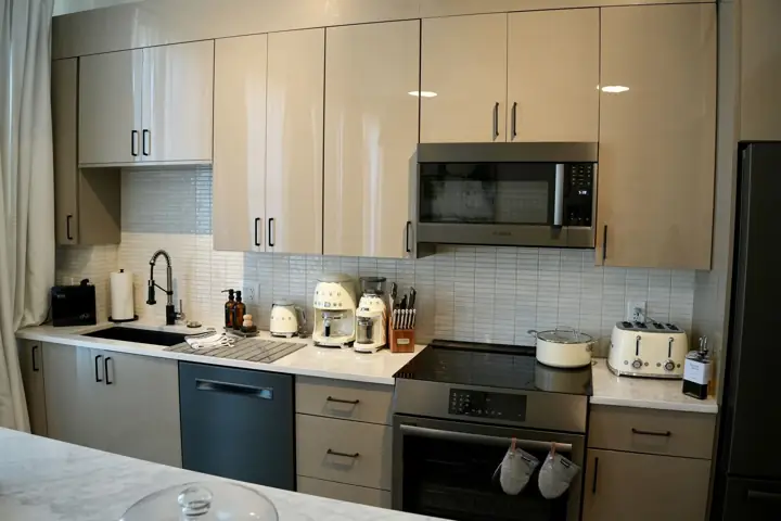 Kitchen cabinets and appliances